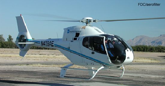 Helicopter Eurocopter EC120B Serial 1161 Register N419AE. Built 2000. Aircraft history and location