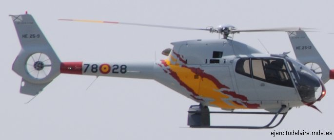 Detailed history and photos of helicopter Eurocopter EC120B Serial 1198 Register HE.25-9 used by Ejercito del Aire y del Espacio EdA (Spanish Air and Space Force) Track service timeline and current status.