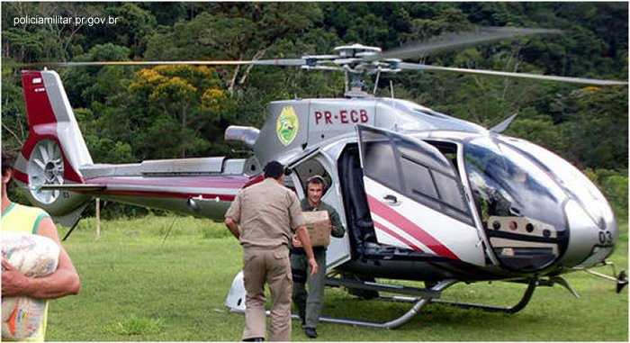 Detailed history and photos of helicopter Eurocopter EC130B4 Serial 4531 Register PR-ECB used by Policia Militar do Brasil (Brazilian Military Police) Track service timeline and current status.