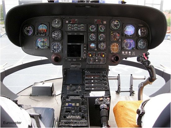 Eurocopter EC135 cockpit
