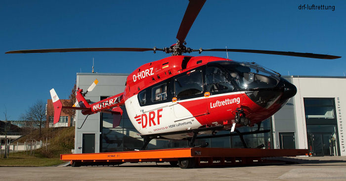 Detailed history and photos of helicopter Eurocopter EC145 Serial 9293 Register D-HDRZ used by DRF Luftrettung DRF Christoph Niedersachsen (DRF) ,Christoph München (DRF) (Christoph Munich) Track service timeline and current status.
