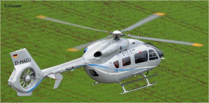 Detailed history and photos of helicopter Eurocopter EC145 Serial 9002 Register D-HADJ used by Eurocopter Deutschland GmbH (Eurocopter Germany) Track service timeline and current status.