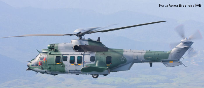 Photos of EC725 Caracal in Brazilian Air Force helicopter service.