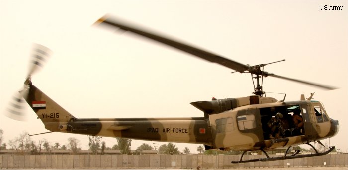 Detailed history and photos of helicopter Bell UH-1H Iroquois Serial 10654 Register YI-215 815 68-15724 used by Iraqi Armed Forces ,al quwwat al-jawwiya al-malakiya al-urduniya RJAF (Royal Jordanian Air Force) ,US Army Aviation Army Track service timeline and current status.