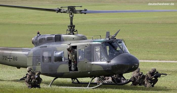 Helicopter Dornier UH-1D Serial 8406 Register 72+86 used by Heeresflieger (German Army Aviation). Aircraft history and location