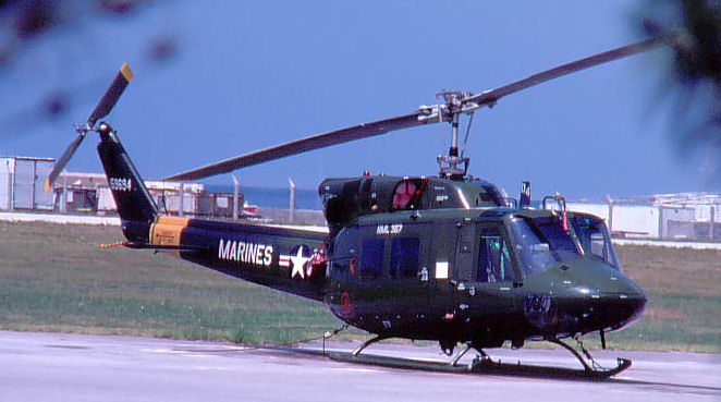 Helicopter Bell UH-1N Serial 31704 Register 159694 used by US Marine Corps USMC. Aircraft history and location