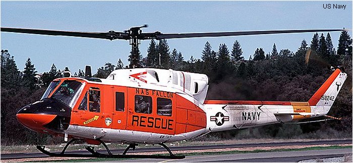 Detailed history and photos of helicopter Bell UH-1N Serial 31413 Register 158242 used by US Marine Corps USMC Track service timeline and current status.