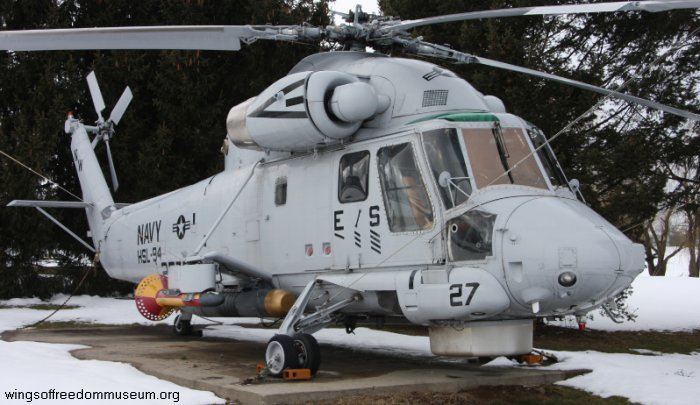 Helicopter Kaman SH-2F Seasprite Serial 227 Register 162576 used by US Navy USN. Aircraft history and location