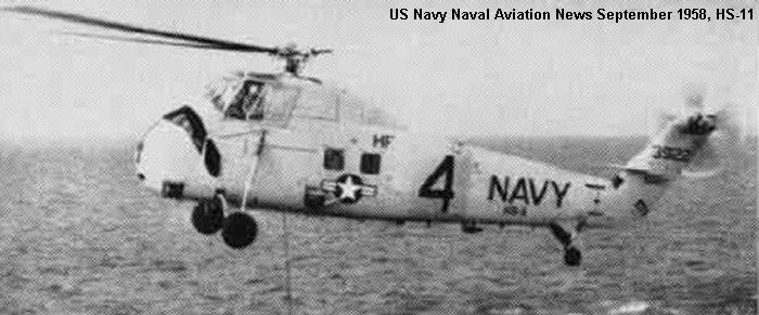 Helicopter Sikorsky HSS-1 / SH-34G Seabat Serial 58-666 Register 143922 used by US Navy USN. Built 1957. Aircraft history and location