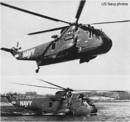Helicopter Sikorsky HSS-2 Sea King Serial 61-001 Register 147137 used by US Navy USN. Built 1959. Aircraft history and location