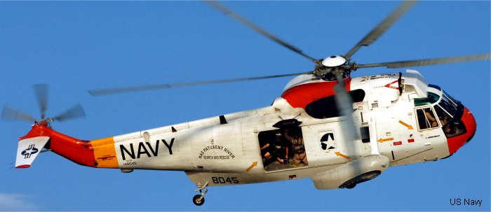 Helicopter Sikorsky HSS-2 Sea King Serial 61-023 Register HM-492 148045 used by Marina de Guerra del Peru (Peruvian Navy) ,US Navy USN. Aircraft history and location