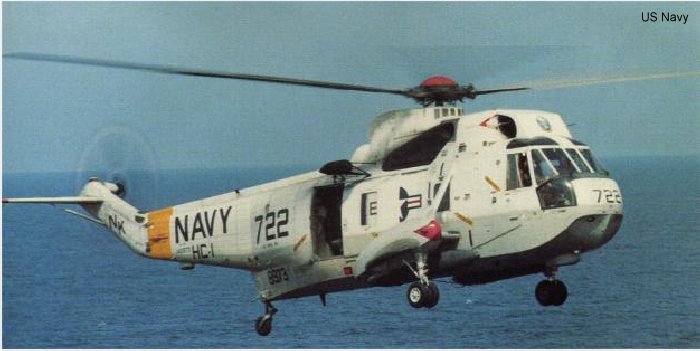 Helicopter Sikorsky HSS-2 Sea King Serial 61-045 Register 148973 used by US Navy USN. Aircraft history and location