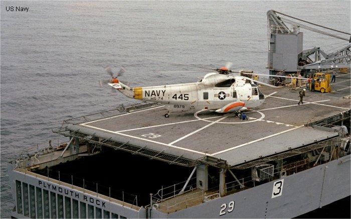 Helicopter Sikorsky HSS-2 Sea King Serial 61-051 Register 148979 used by US Navy USN. Built 1961. Aircraft history and location