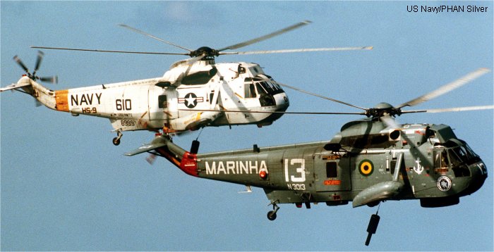 Helicopter Agusta ASH-3D Serial 6053 Register N-3013 used by Força Aeronaval da Marinha do Brasil (Brazilian Navy). Aircraft history and location