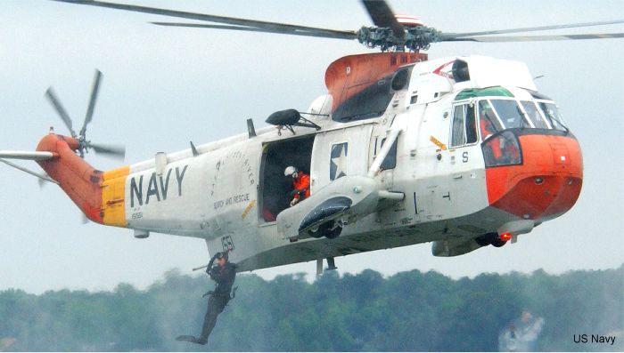 Helicopter Sikorsky HSS-2 Sea King Serial 61-265 Register 151551 used by US Navy USN. Aircraft history and location