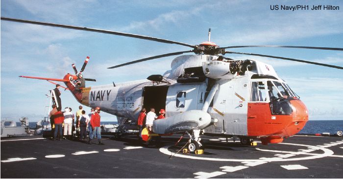 Helicopter Sikorsky SH-3A Sea King Serial 61-323 Register HM-495 152129 used by Marina de Guerra del Peru (Peruvian Navy) ,US Navy USN. Aircraft history and location