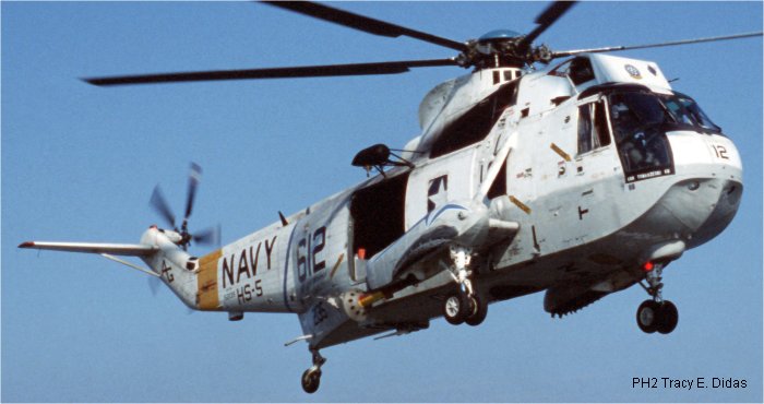Helicopter Sikorsky SH-3A Sea King Serial 61-333 Register 152135 used by US Navy USN. Built 1966. Aircraft history and location
