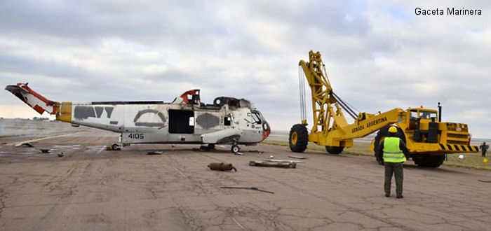 Detailed history and photos of helicopter Sikorsky SH-3D Sea King Serial 61-391 Register 154105 used by Comando de Aviacion Naval Argentina COAN (Argentine Navy) ,US Navy USN Track service timeline and current status.