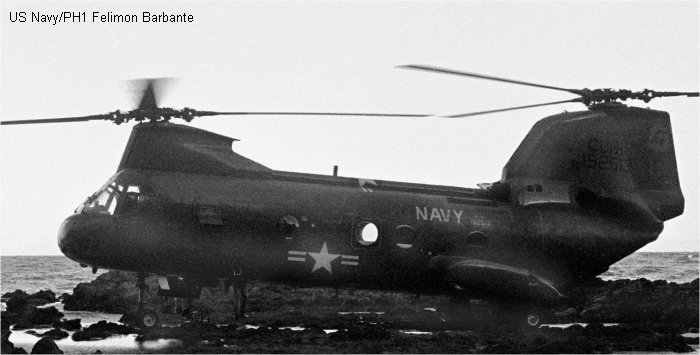 Helicopter Boeing-Vertol CH-46A Serial 2133 Register 152513 used by US Navy USN ,US Marine Corps USMC. Built 1966. Aircraft history and location