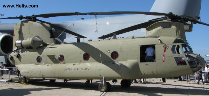 Helicopter Boeing CH-47F Chinook Serial M.8761 Register 08-08761 used by US Army Aviation Army. Aircraft history and location