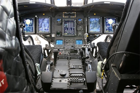 Boeing CH-47F Chinook cockpit