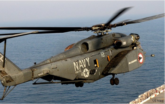 Helicopter Sikorsky MH-53E Sea Dragon Serial 65-520 Register 162508 used by US Navy USN. Aircraft history and location