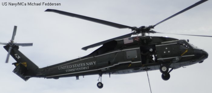 Helicopter Sikorsky SH-60F Oceanhawk Serial 70-647 Register 164081 used by US Navy USN. Aircraft history and location