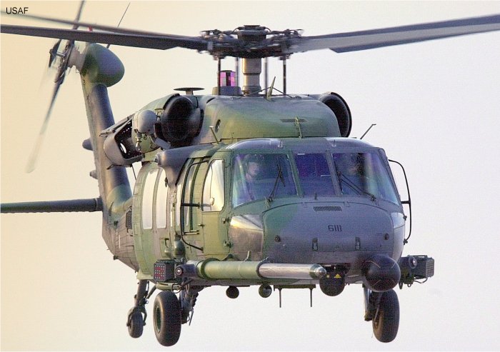 Detailed history and photos of helicopter Sikorsky HH-60G Pave Hawk Serial 70-1308 Register 88-26111 used by US Air Force USAF Track service timeline and current status.