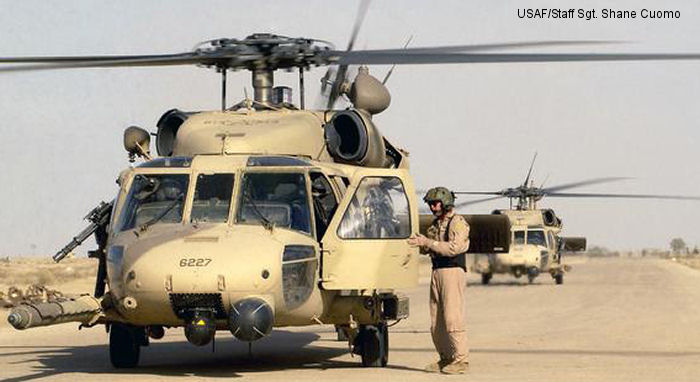 Detailed history and photos of helicopter Sikorsky HH-60G Pave Hawk Serial 70-1551 Register 90-26227 used by US Air Force USAF Track service timeline and current status.