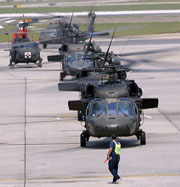Hurricane Katrina Army Black Hawks