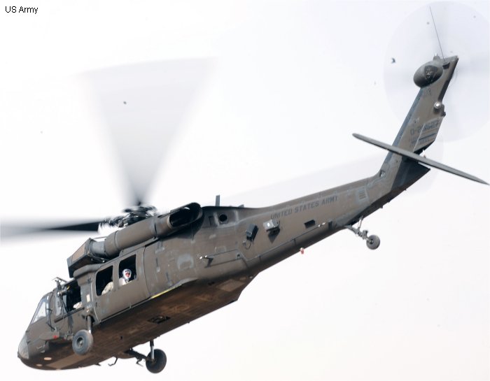 Helicopter Sikorsky UH-60L Black Hawk Serial unknown Register 93-26527 used by US Army Aviation Army. Aircraft history and location