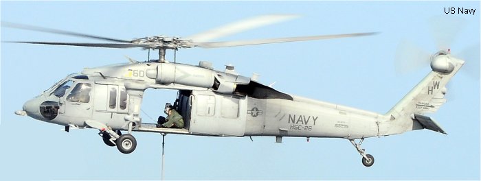 Helicopter Sikorsky MH-60S Seahawk Serial  Register 166295 used by US Navy USN. Aircraft history and location