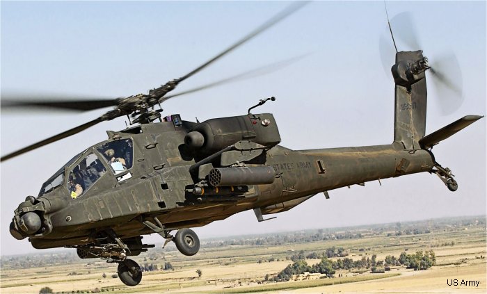 Helicopter Boeing AH-64D Apache Serial PVD097 Register 99-5097 used by US Army Aviation Army. Aircraft history and location