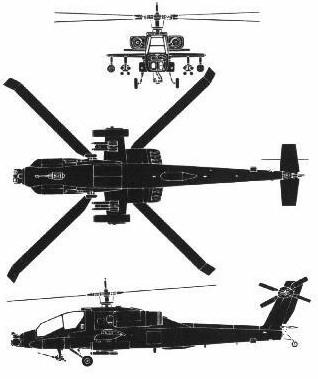 AH-64 views blueprints