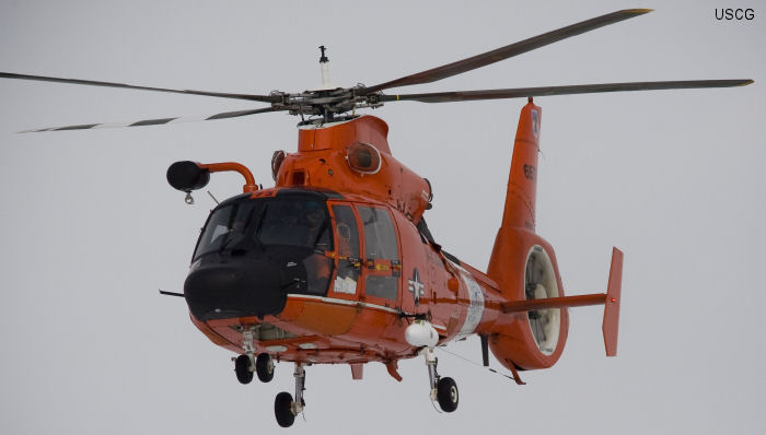 Detailed history and photos of helicopter Aerospatiale HH-65 Dolphin Serial 6269 Register 6573 used by US Coast Guard USCG Track service timeline and current status.
