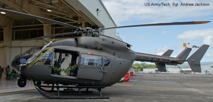 Detailed history and photos of helicopter Eurocopter UH-72A Lakota Serial Register 11-72205 used by US Army Aviation Army Track service timeline and current status.