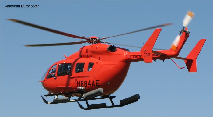 Detailed history and photos of helicopter Eurocopter UH-72A Lakota Serial 9305 Register N684AE 09-72101 used by American Eurocopter (Eurocopter USA) ,US Army Aviation Army Track service timeline and current status.