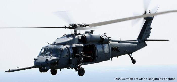Helicopter Sikorsky HH-60G Pave Hawk Serial 70-1769 Register 92-26462 used by US Air Force USAF. Aircraft history and location