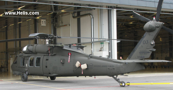 Detailed history and photos of helicopter Sikorsky UH-60M Black Hawk Serial 70-3820 Register 161228 used by Försvarsmakten (Swedish Armed Forces) Track service timeline and current status.
