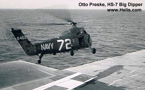 Helicopter Sikorsky HSS-1 / SH-34G Seabat Serial 58-142 Register 138463 used by US Navy USN. Built 1955. Aircraft history and location