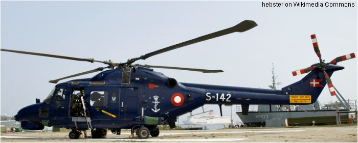 Detailed history and photos of helicopter AgustaWestland Super Lynx mk90b Serial 418 Register S-142 used by Flyvevåbnet (Royal Danish Air Force) ,Kongelige Danske Marine (Royal Danish Navy ) Track service timeline and current status.