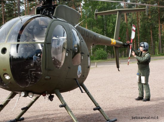 Helicopter Hughes 369D / 500D Serial 63-1200D Register HH-4 used by Maavoimat (Finnish Army). Aircraft history and location
