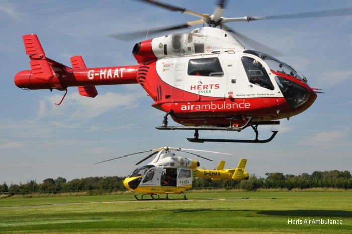 Photos Essex & Herts Air Ambulance UK Air Ambulances (EHAAT). United Kingdom