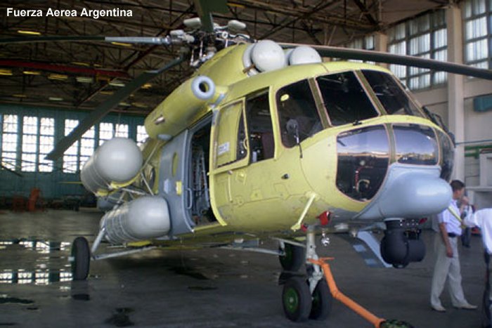 Helicopter Mil Mi-171E Serial 171E00032105701U Register H-94 used by Fuerza Aerea Argentina FAA (Argentine Air Force). Aircraft history and location