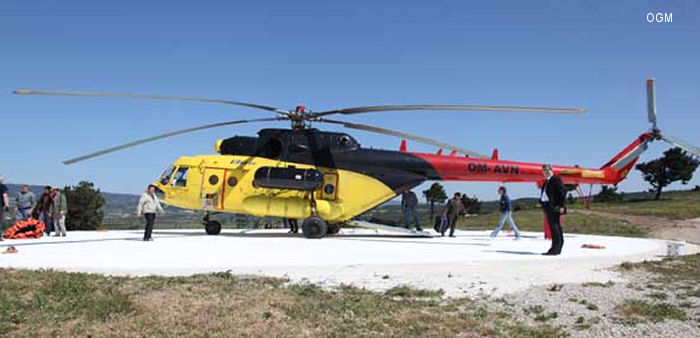 Helicopter Mil Mi-171C Serial 171C00066431908U Register OM-AVN RA-22452 used by Orman Genel Müdürlüğü OGM (General Directorate of Forestry) ,Utair Europe ,UTair Aviation. Aircraft history and location