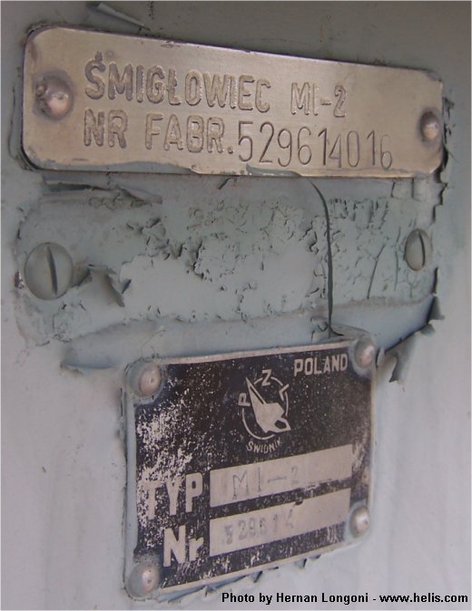 Mi-2 helilcopter plate