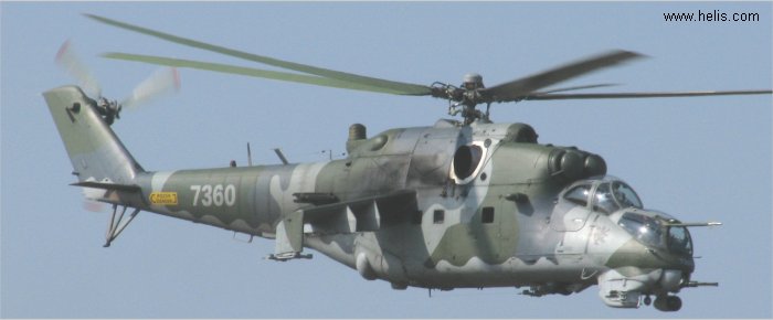 Vzdušné síly AČR Mi-24 Hind