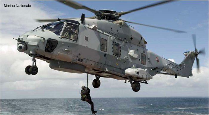 Photos of NH90 NFH in French Navy helicopter service.