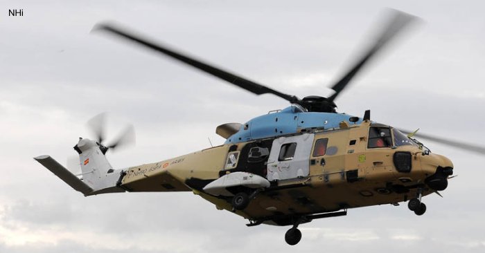 Helicopter NH Industries NH90 TTH Serial 1215 Register GSPA-01 F-ZWDD HT.29-01 F-ZWRE used by Ejercito del Aire (Spanish Air Force) Airbus Helicopters España (Airbus Helicopters Spain) Airbus Helicopters France Fuerzas Aeromóviles del Ejército de Tierra (Spanish Army Aviation) Eurocopter France. Aircraft history and location
