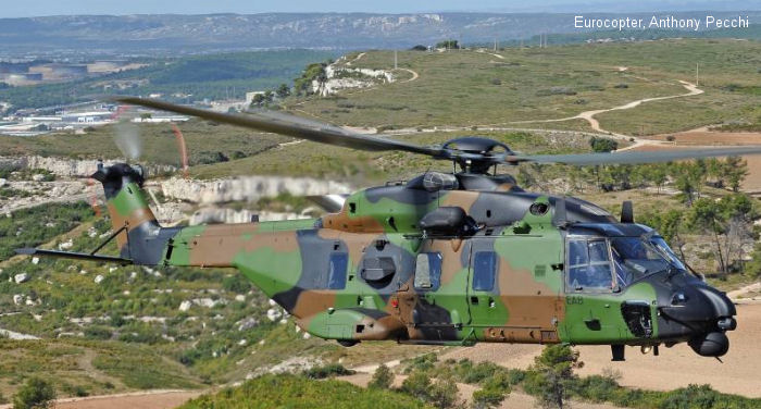 Detailed history and photos of helicopter NH Industries NH90 TTH Serial 1256 Register 1256 used by Aviation Légère de l'Armée de Terre ALAT (French Army Light Aviation) Track service timeline and current status.